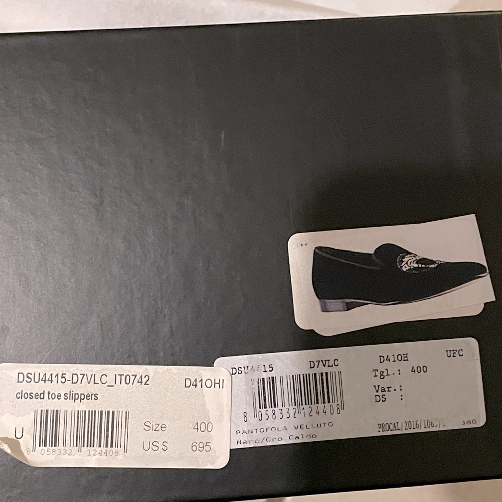 Versace shoes bought for my son to wear to prom. Only worn for about 5 hours